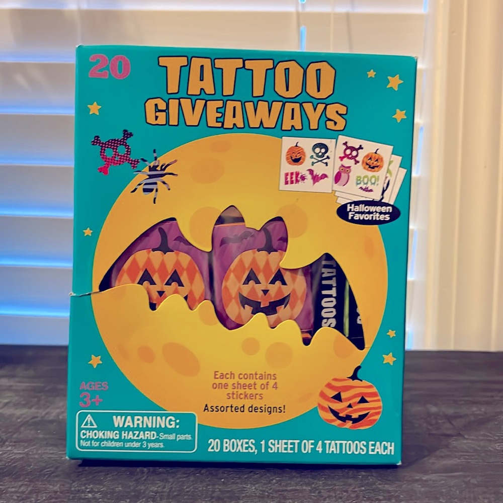 Halloween 20 Glow Tattoo Giveaways